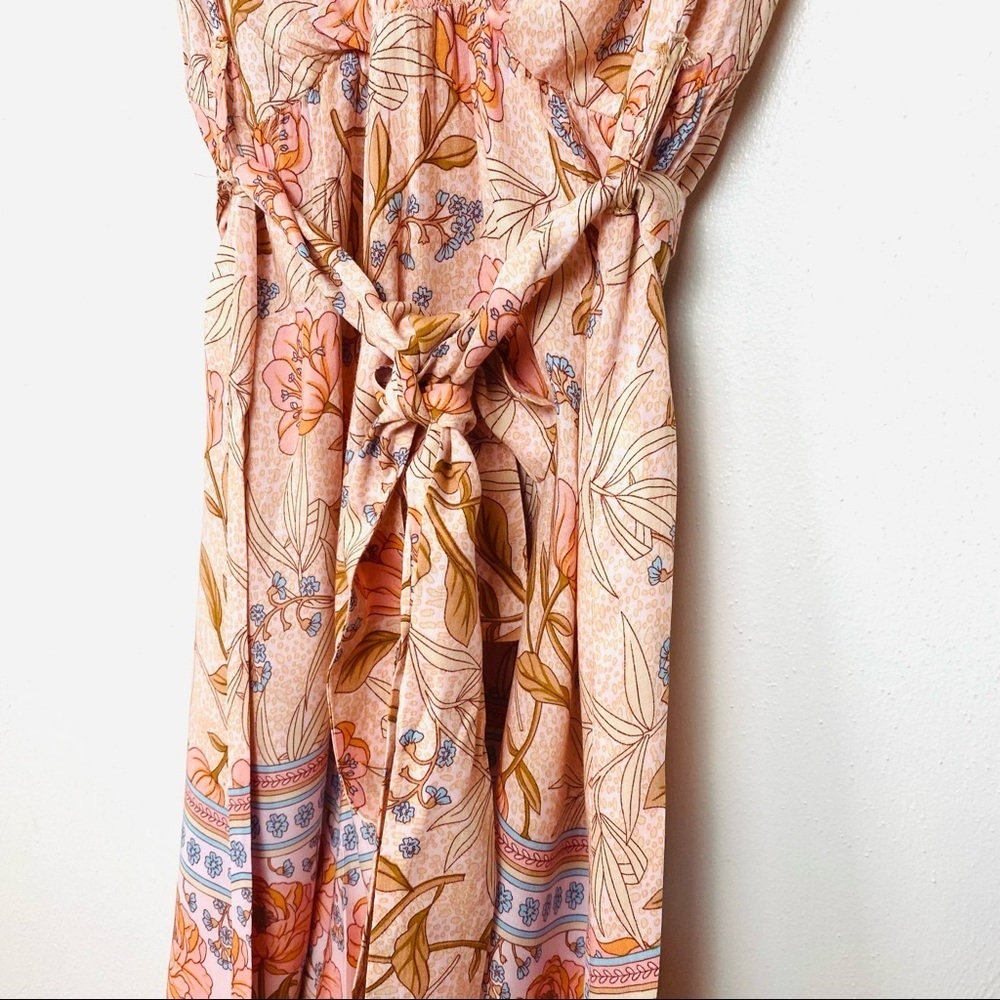 Shein Floral Multi Colors Rompers. Pink Blue Brown. Sz L. - Picture 4 of 16